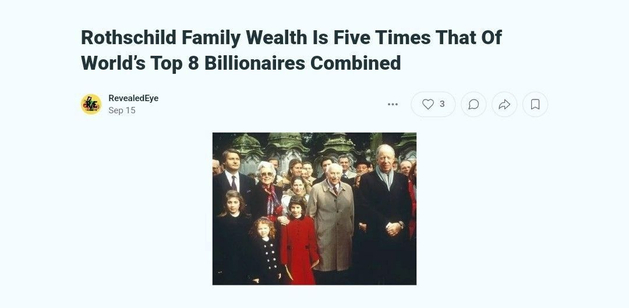 Rothschild Family Wealth Is Five Times That Of The World's Top 8 ...