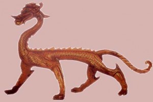Bronze-Dragon-Tang-Dynasty-Red-Gold-300x201.