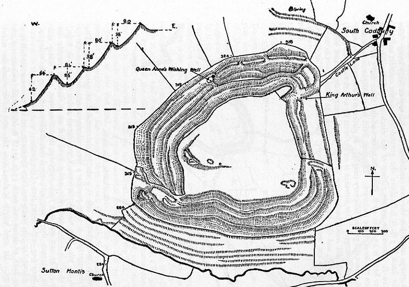 Cadbury_Castle_Somerset_Map.