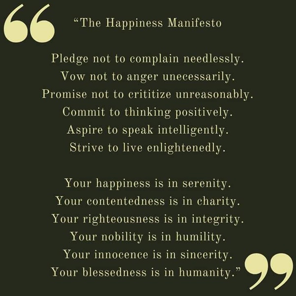 happiness.