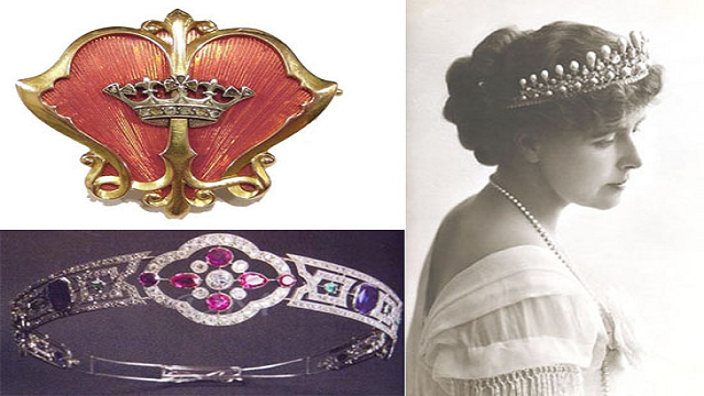 Tiara-and-Pecten-Shell-Shaped-Brooch.